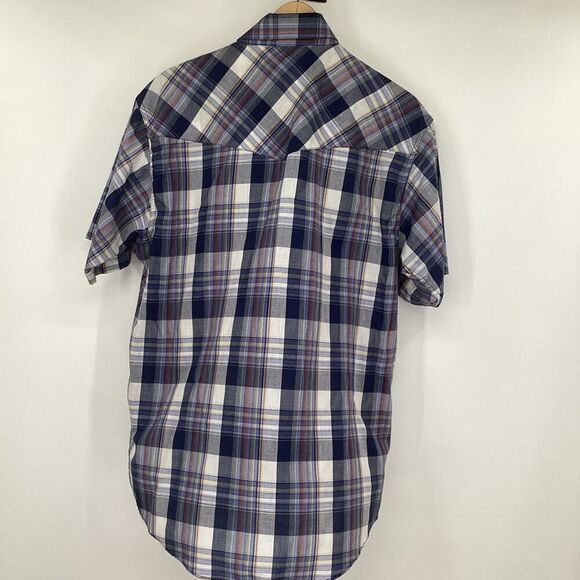 Mens Western Ely Cattleman Pearl‎ Snap Short Sleeved large plaid western - Picture 4 of 6
